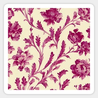 Rococo floral pattern, model 11 Sticker